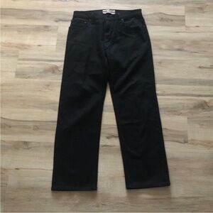 Signature by Levi Strauss Men's Relaxed Black Jeans